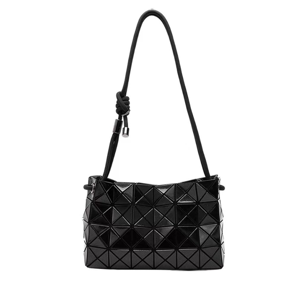 Issey Miyake Black Geometric Shoulder Bag